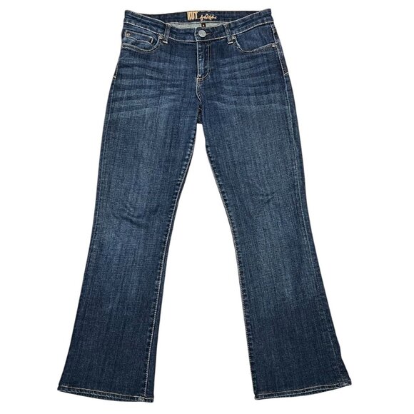 KUT from the Kloth Denim - Kut From The Kloth Women Boot Cut Jeans Blue Size 6 Mid Rise Stretch Zipper